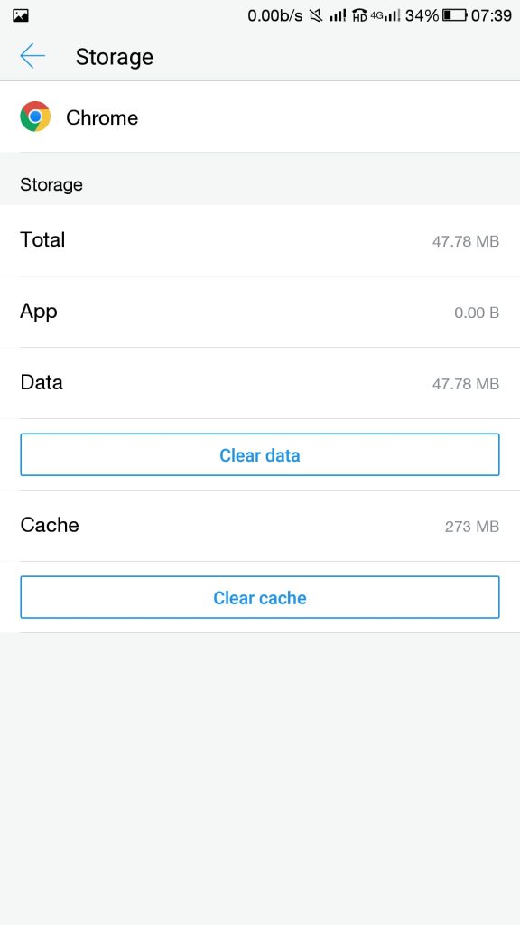 Clear App Cache