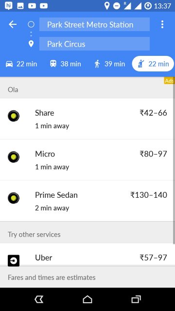 google maps book cabs book cabs in Google maps