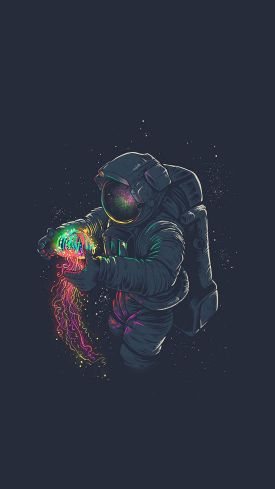 Space Man Wallpaper 4K Gif / Astronaut Graphic Art, HD Artist, 4k