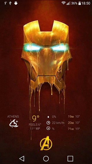 iron man homescreen setup