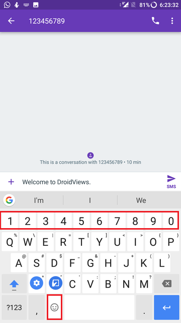 Gboard Tips - number row