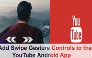 Add Swipe Controls to YouTube