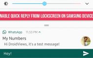 Quick Reply - Enable Quick Reply from Lockscreen - Droid Views