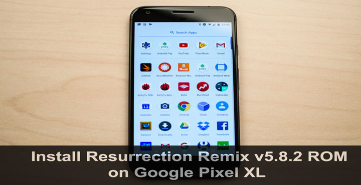 ResurrectionResurrection Remix ROM Remix ROM on Google Pixel