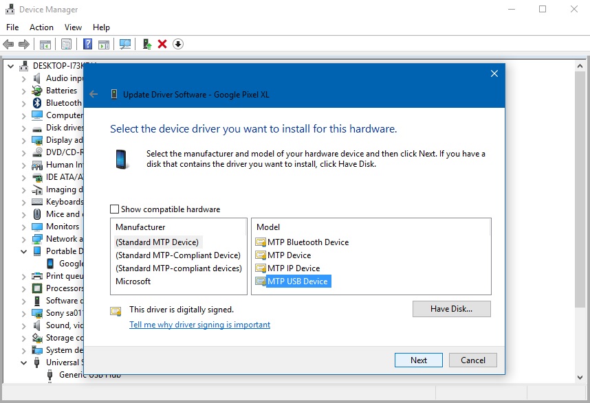 ekstremt arbejder Opiate How to Fix MTP Driver Installation on Windows 10 - DroidViews