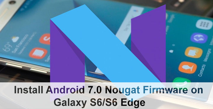 Android 7.0 Nougat Galaxy S6 Edge