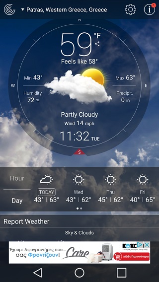 Weather Live app android