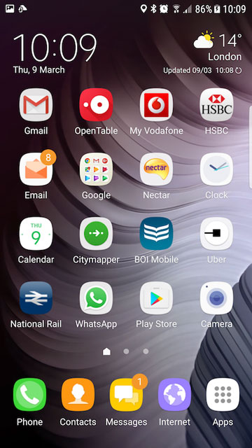 app drawer