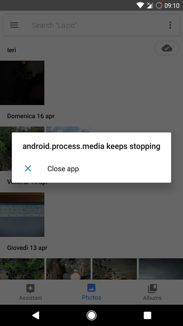 fix android.process.media