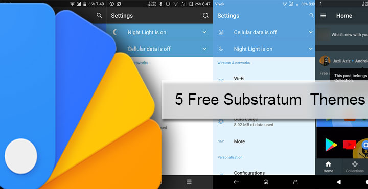 Substratum Themes - 5 Best Free Substratum Themes - Droid Views