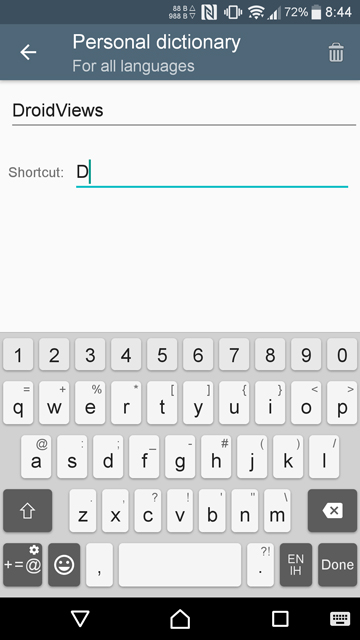 add your own auto-correct suggestions to Android's built-in dictionary