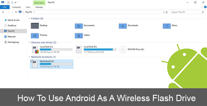 How to Use Android - Wireless Flash Drive - Droid Views