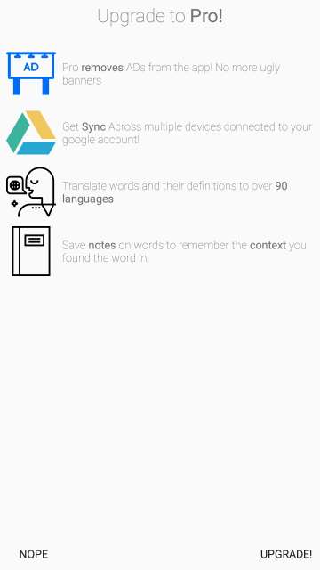 Look Up dictionary pro version