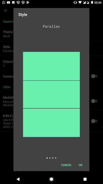 camera roll gallery app styles