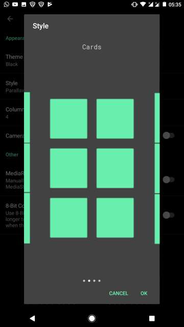 camera roll gallery grid