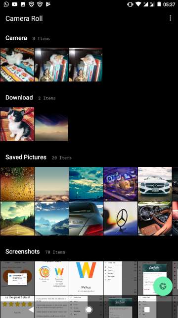 camera roll gallery app