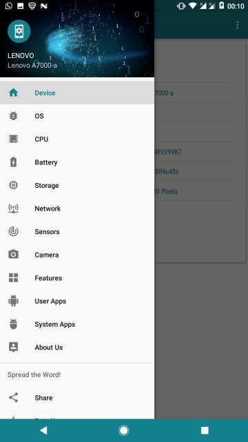 my device app options