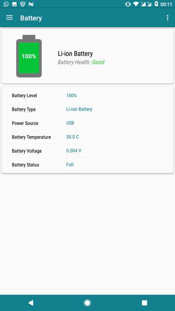 my device app battery details