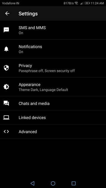 Privacy-focused Android app
