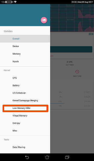 tweak Android low memory killer