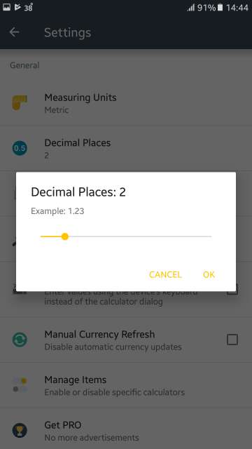 calculator decimal