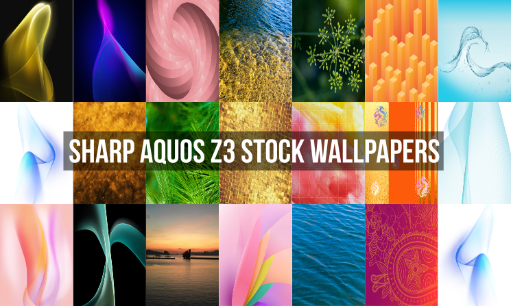 Sharp Aquos Z3 Stock Wallpapers