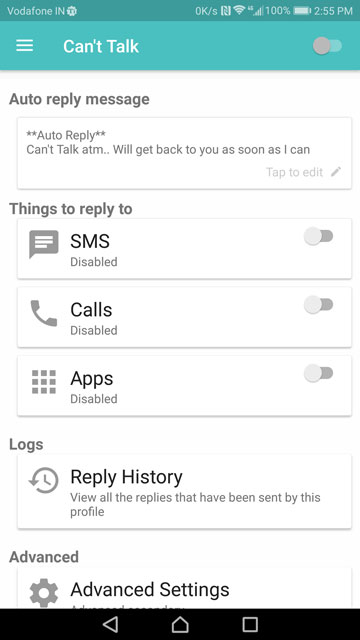 Can't Talk Can Automatically Respond To Calls Or Messages On WhatsApp, Slack, Email And More