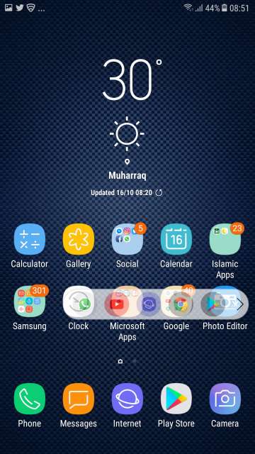 LG V30's Floating Bar