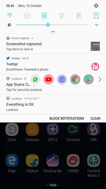enable Floating Bar