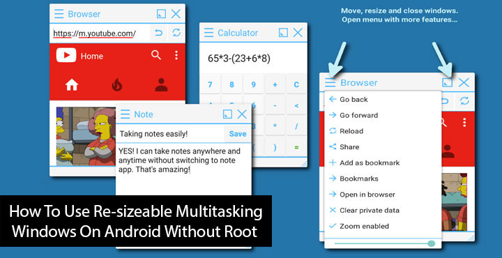 Multitasking Windows on Android