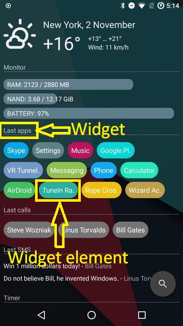 AIO Launcher widgets
