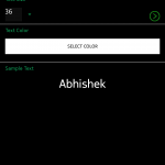Custom AOD app custom text screen