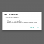 Custom AOD app permission granted