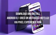 Oreo on Motorola Moto G3 via Pixel Experience ROM