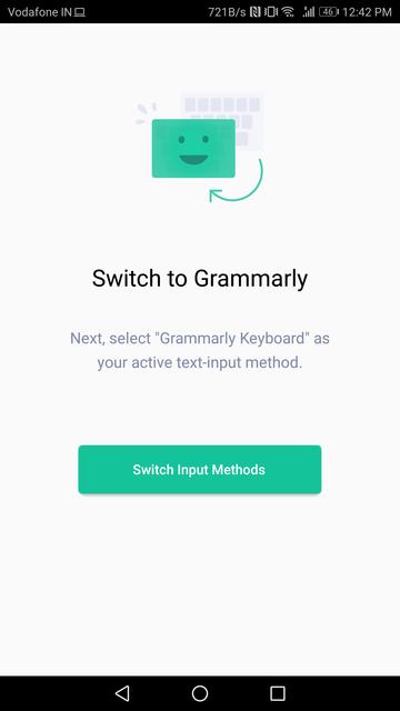 setting up grammarly