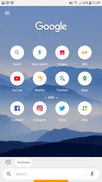 app background