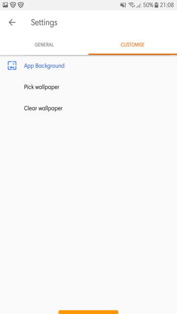 customize tab