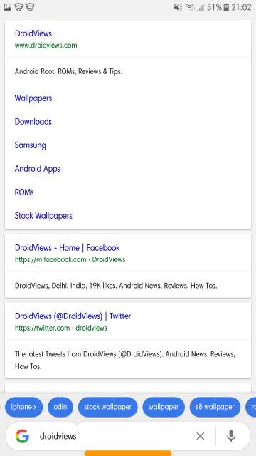 Google Go search page