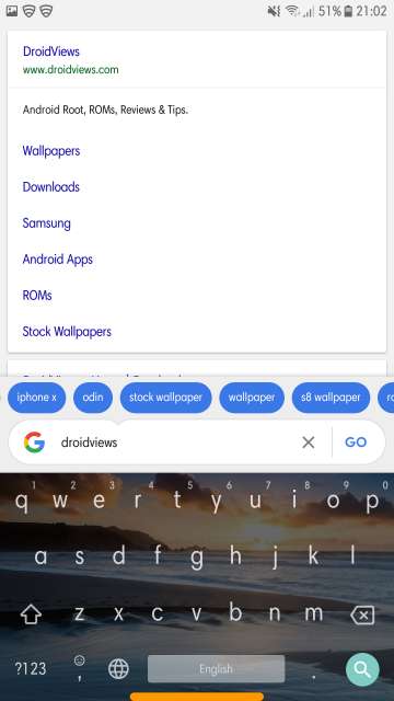 Google Go search page