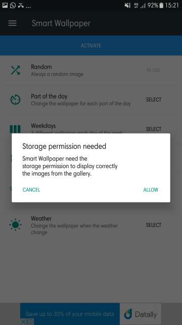 grant app permissions
