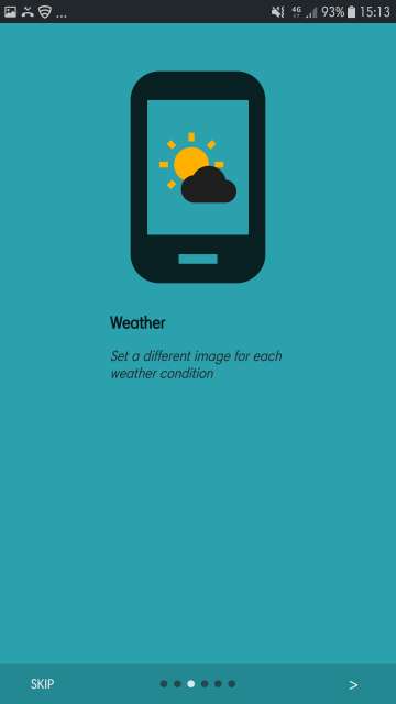 change background according to weather