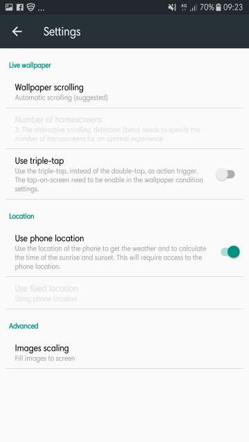 wallpaper change settings