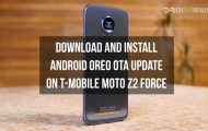 Android Oreo OTA update on T-Mobile Moto Z2 Force