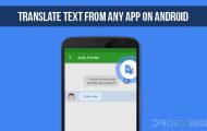 Translate Text from Any App on Android