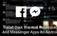 Dark Themed Facebook and Messenger Apps on Android