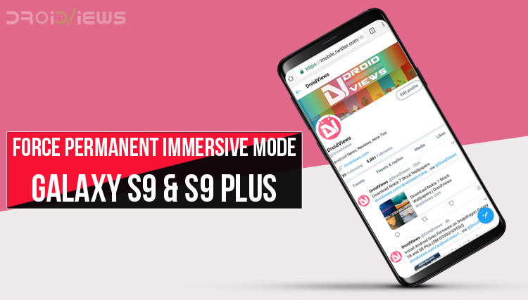 Immersive Mode on Galaxy S9
