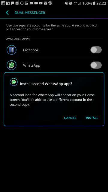 Two Whatsapp Accounts on Samsung