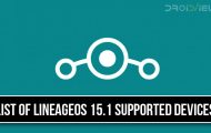 List of LineageOS 15.1 Supported Devices