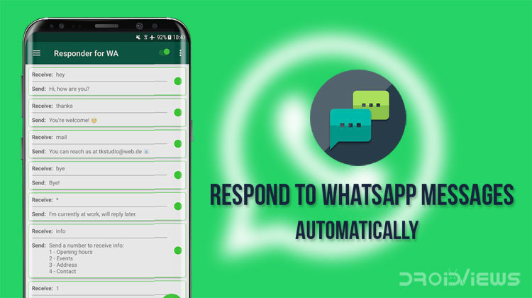Respond to WhatsApp Messages Automatically