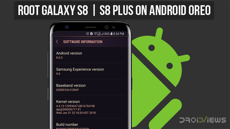 Root Galaxy S8 and S8 Plus on Android Oreo